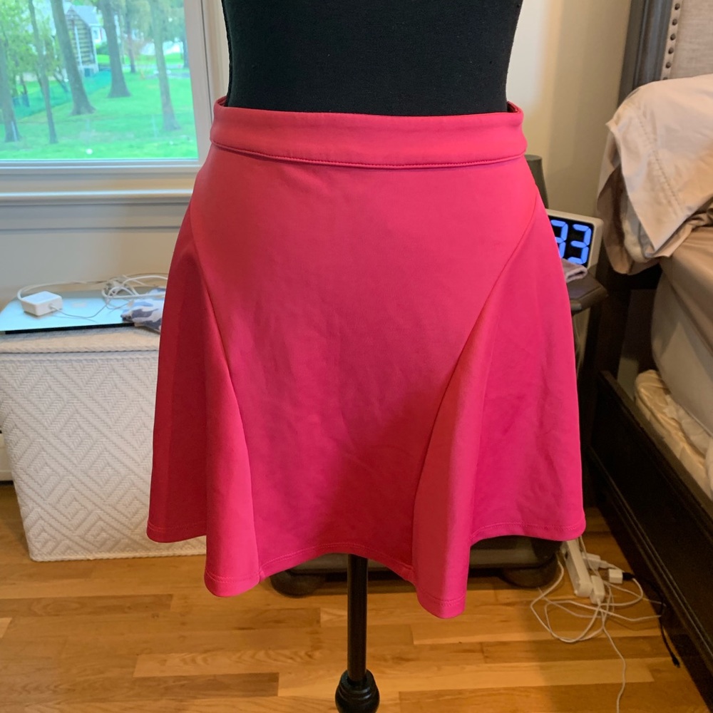 Pink nasty gal skater skirt in size small